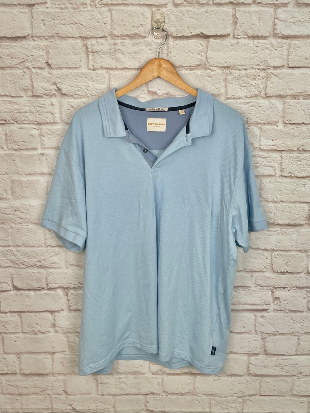 Scotch & Soda Men’s Blue Performance Polo Size XXL